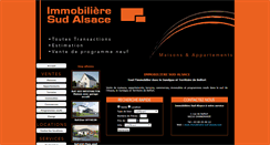 Desktop Screenshot of immobiliere-sud-alsace.com