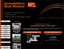 Tablet Screenshot of immobiliere-sud-alsace.com